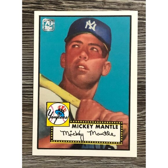 Mickey Mantle 2021 Topps 70th Anniversary Rookie Reprint Card #3 - Picture 1 of 3